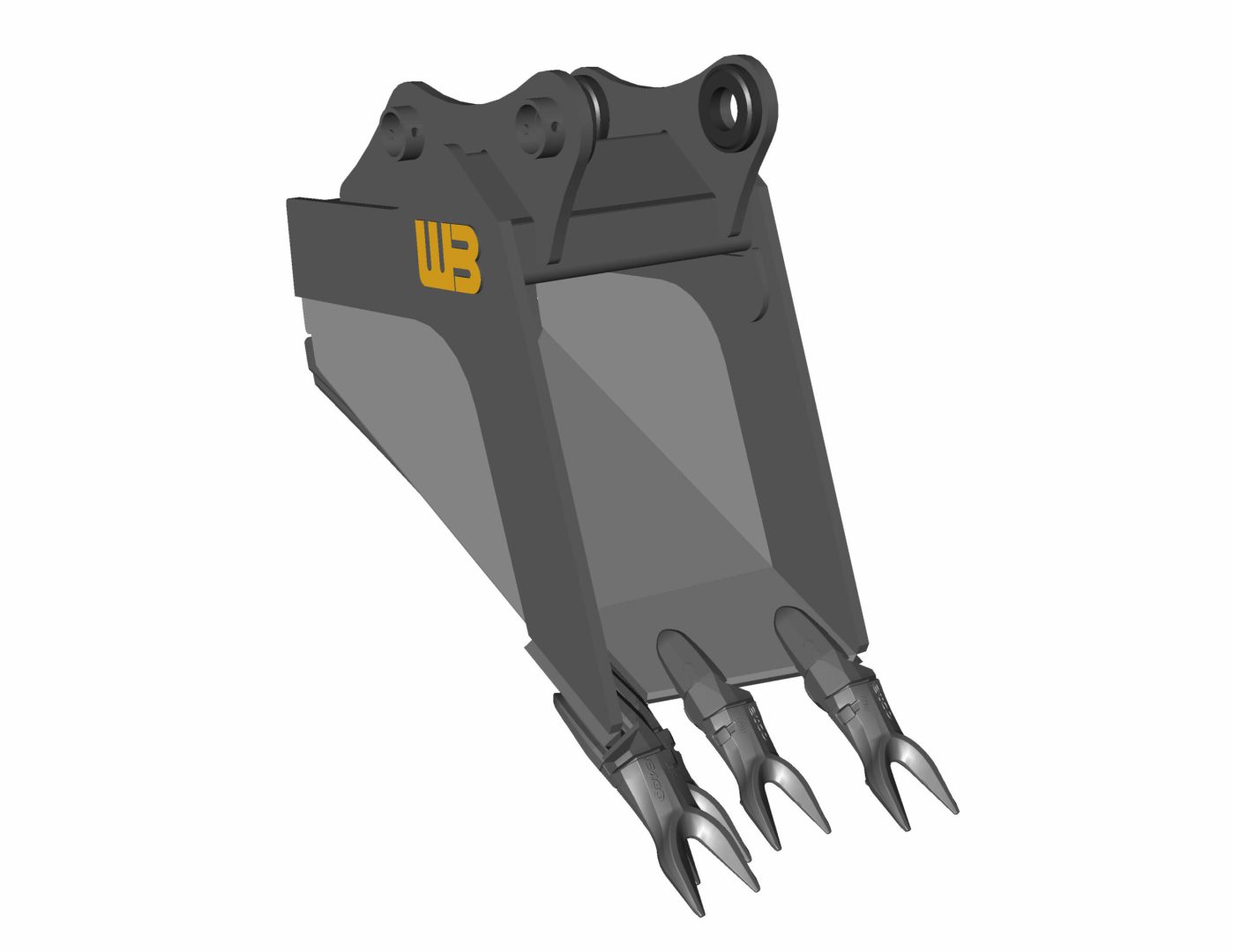 1999 Werk-Brau Excavator Reverse V-Line Rock Buckets Excavator Attachment