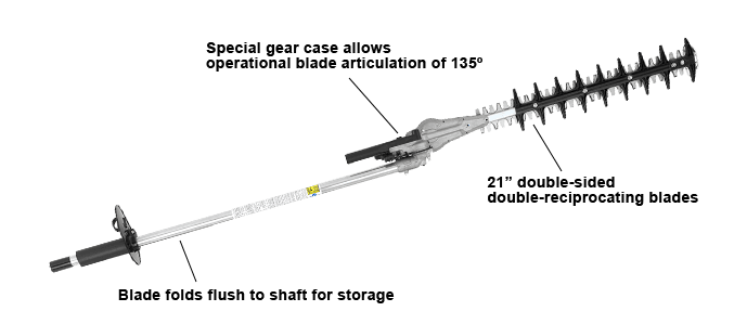 2017 Echo Power Equipment Articulating Hedge Trimmer Attachment Hedge Trimmer
