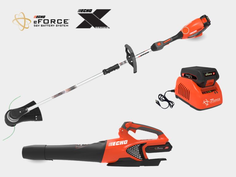 2025 Echo Power Equipment DCP-BVRVS1B 56V 16″ String Trimmer and Handheld Blower with Battery and Charger Handheld Power Equipment