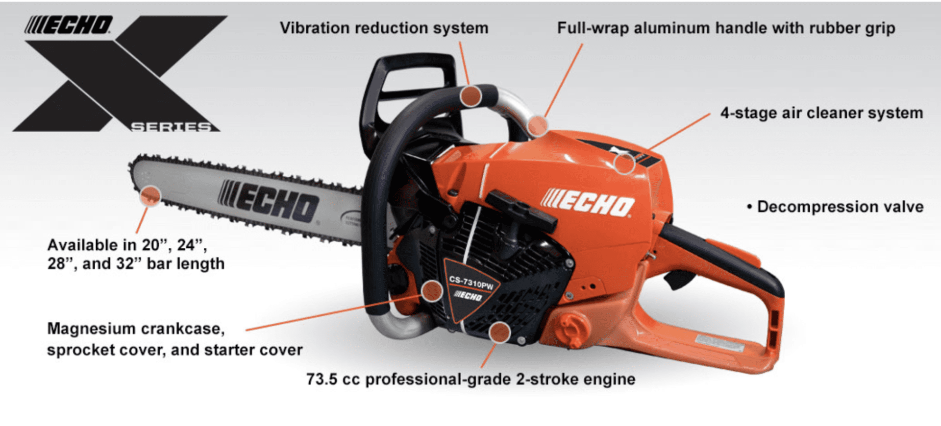 2025 Echo Power Equipment CS-7310PW Chainsaw
