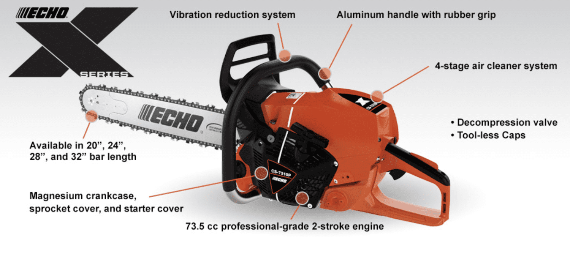 2025 Echo Power Equipment CS-7310P Chainsaw