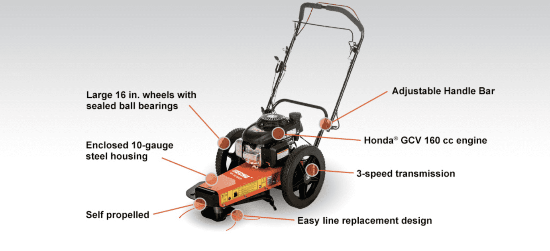 2026 Echo Power Equipment WT-1610HSP Wheeled Trimmer Trimmer
